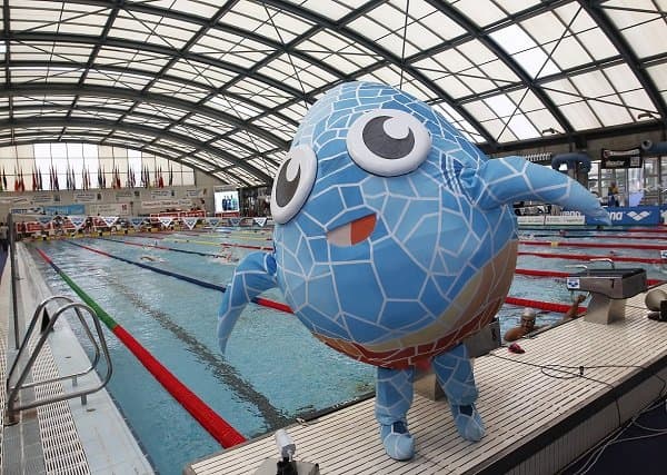 Mascota deportiva natación Barcelona